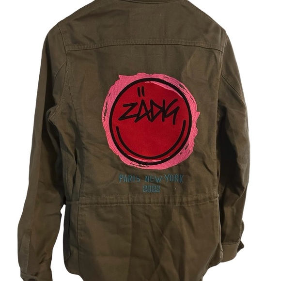 NWOT Zadig & Voltaire Tackl Cotton & Linen Military Shirt. (Small) MSRP $458 - Picture 3 of 12